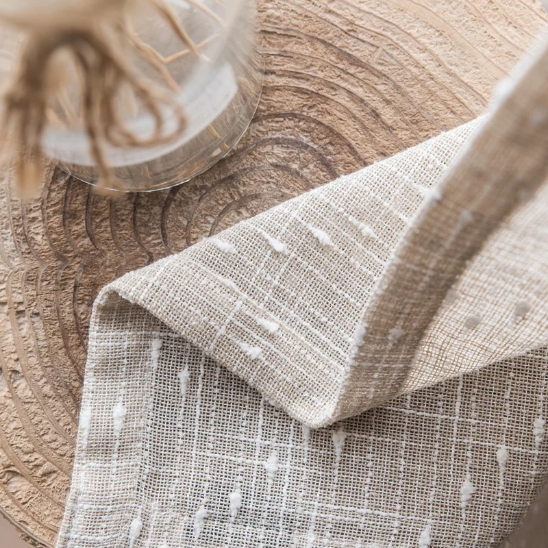 Японский Стиль плотная Конопляный занавес для Гостиная полотно вуаль Кухня окна