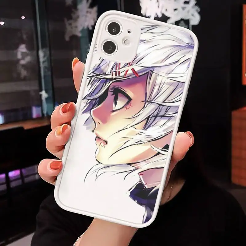 

anime JUUZOU SUZUYA Tokyo Ghouls Phone Case Matte Transparent for iPhone 7 8 11 12 s mini pro X XS XR MAX Plus cover funda