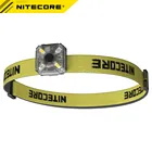 Новинка 2022, комплект NITECORE NU05, 35 люмен светильниккрасный свет, высокая производительность, 4x светодиодов светильник легкий вес, USB Перезаряжаемый, уличный налобный фонарь Mate