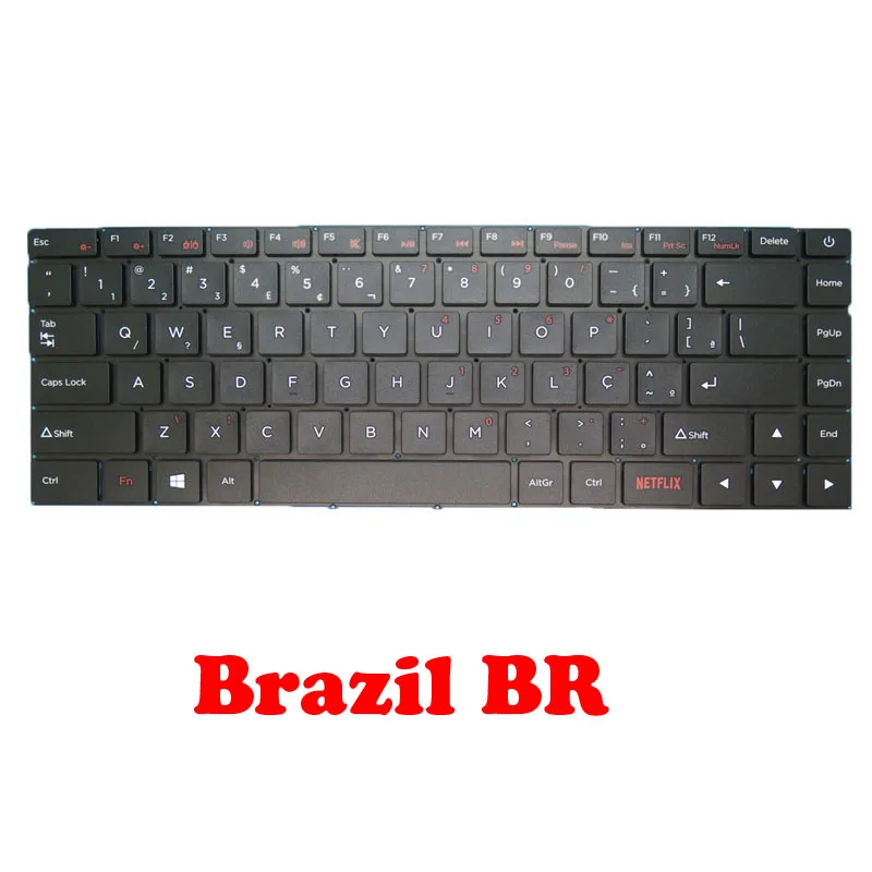 Laptop BR TR LA Layout Keyboard For Positivo Master N1240 Brazil Turkey Latin America NO Frame | Компьютеры и офис