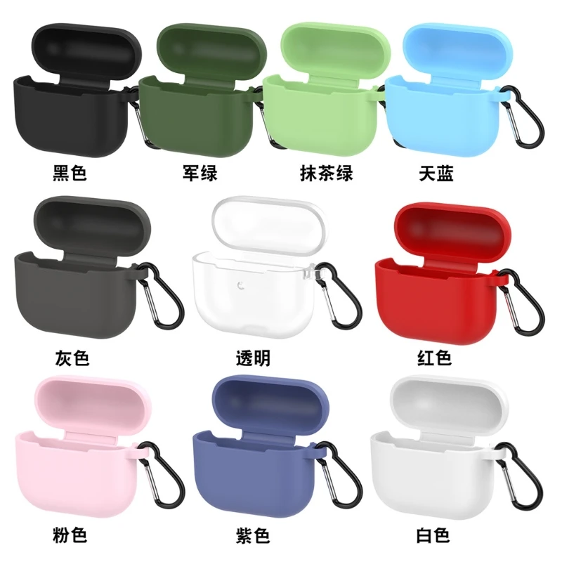

Silicone Protective Cases Bluetooth Wireless Waterproof Earphone Cover For Air-Pods Pro 4 mini Charging Box Bags