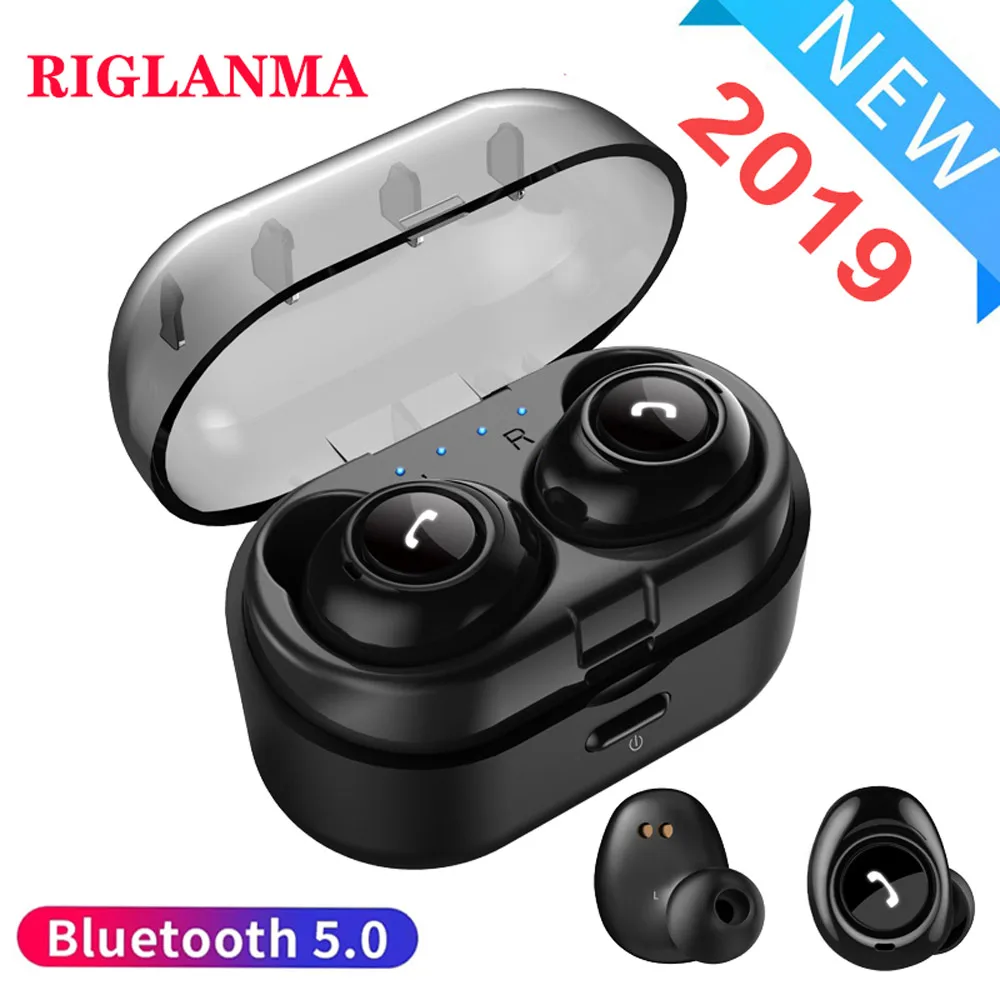 Беспроводные наушники Mini Dual V5.0 Bluetooth 3D стерео звук вкладыши с двойным микрофоном