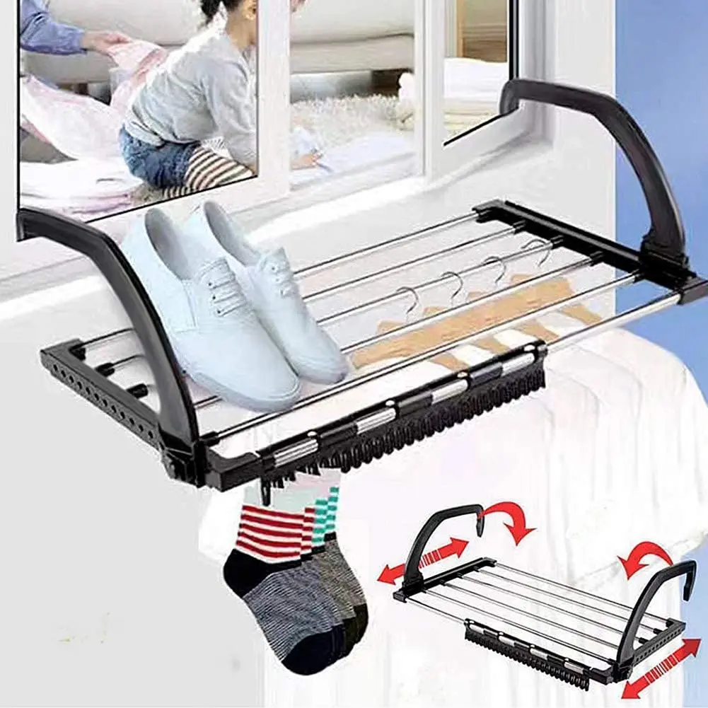 Clothes Hanger Drying Rack Folding Shorts Underwear Stainless Steel Laundry Stand Radiator Hangers for Cloth | Дом и сад