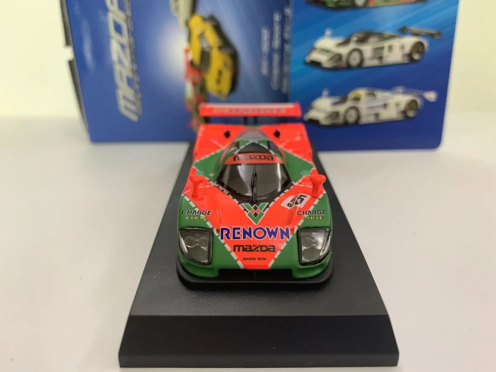 Модель тележки KYOSHO 1/64 для Mazda 787B 1991 Le Mans F1 RACING #55