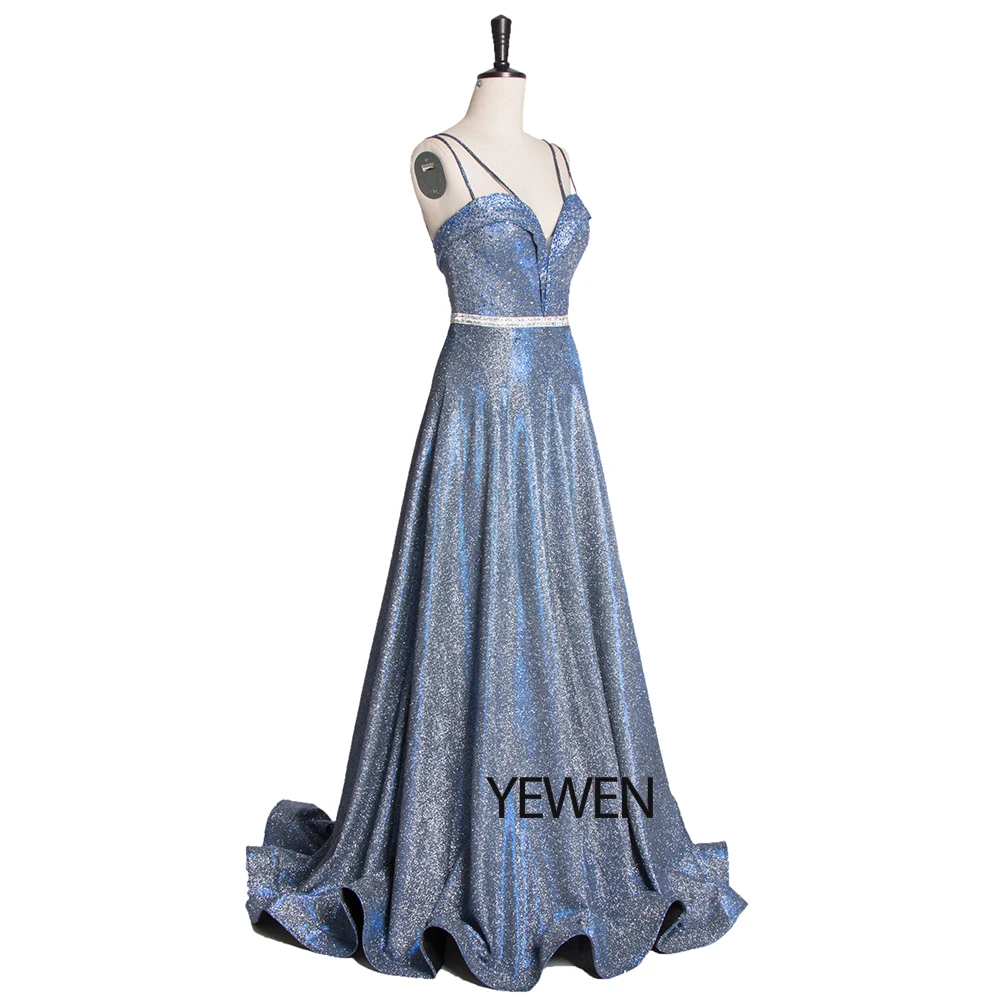 Новинка 2019 вечерние платья с двойными бретельками длинное вечернее платье