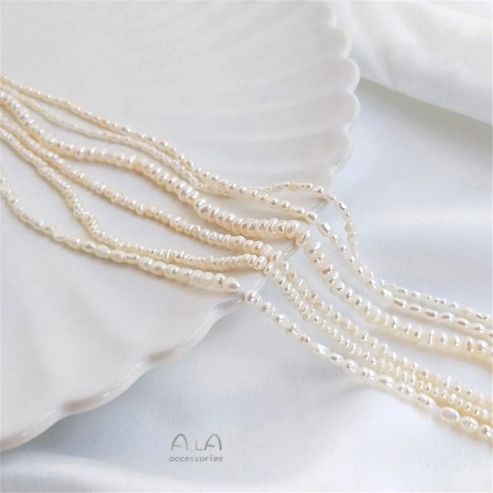 

Натуральный пресноводный жемчуг, маленький размер 2-3 мм, мелкий жемчуг, рисовые бусины, «сделай сам», ручные бусины, кисточки, серьги, ювелир...