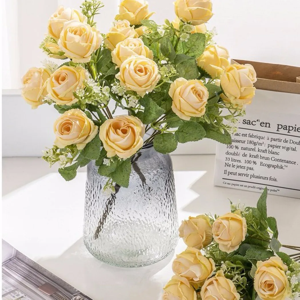 

Wedding Bouquet Flowers Marriage Accessories Small Bridal Bouquets Silk Roses Wedding Bouquets For Bridesmaids Decoration