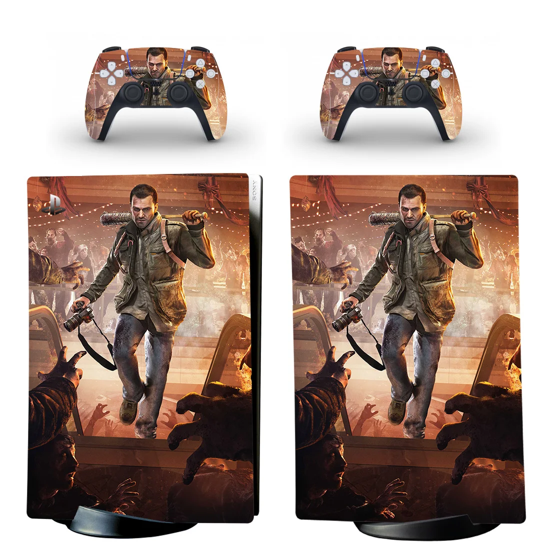 

Наклейка на консоль PlayStation 5 и 2 контроллера