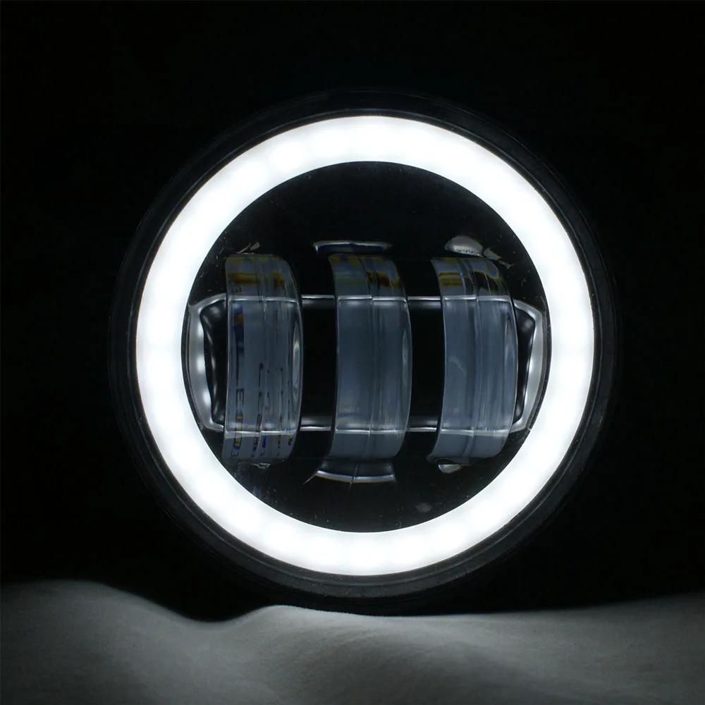 Emark 4 ''LED de 30w brouillard avec anneau DRL Halo Led (1 пара) J023R автомобильные товары Lantsun|Световая