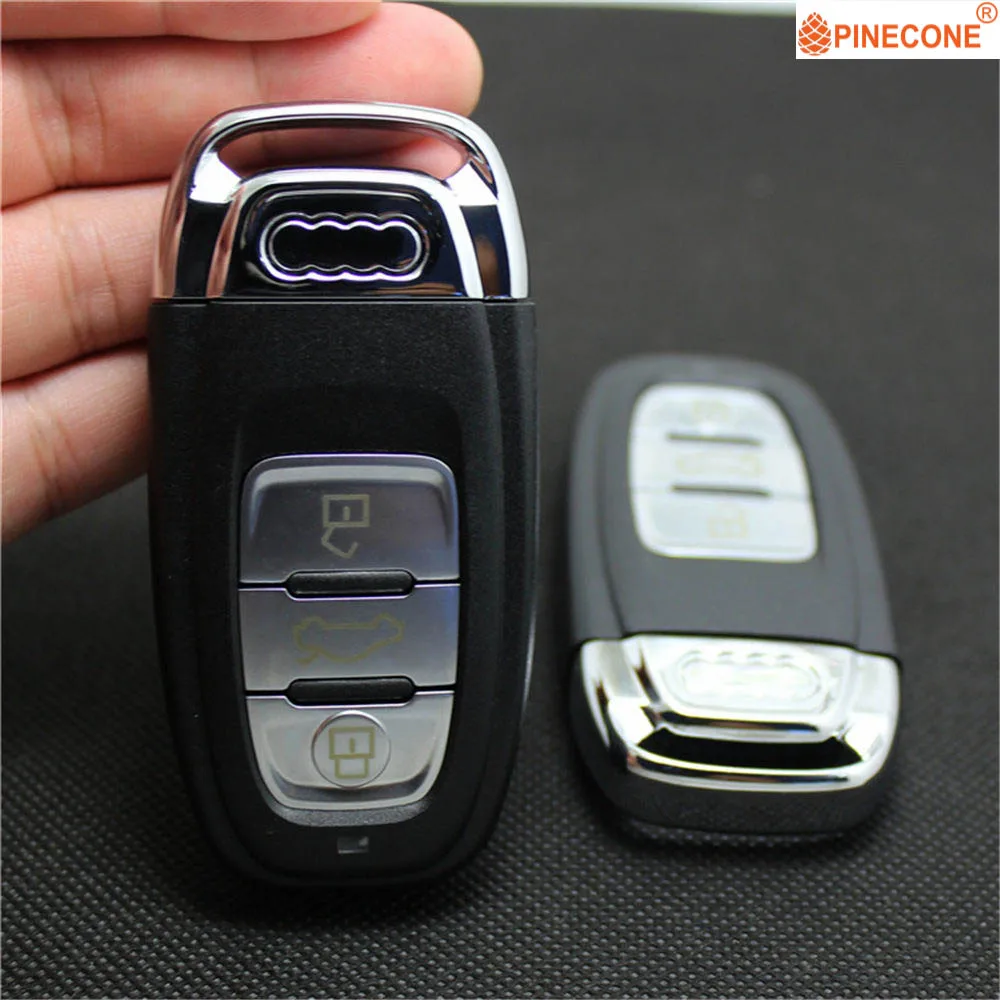 PINECONE for Audi Q5 Q7 A4l A3 A4 A5 A6 A8 Quattro Key Case 3 Button High Quality Replacement Car Fob Shell | Автомобили и