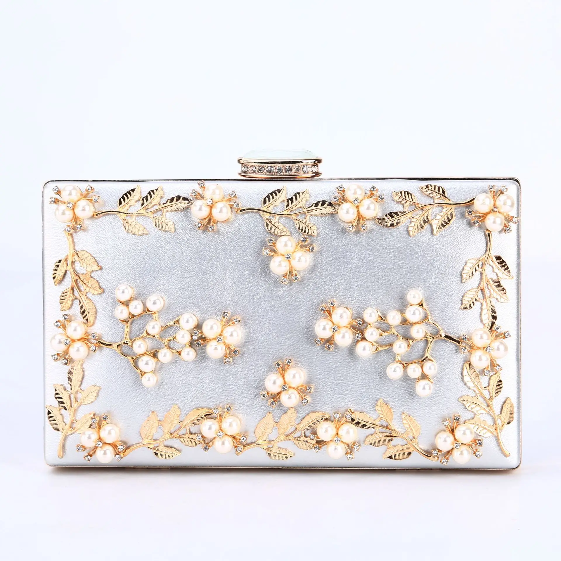 

Винтажная элегантная женская вечерняя сумочка, Свадебный клатч с жемчугом и бусинами, кошелек на цепочке, косметичка для телефона на плечо