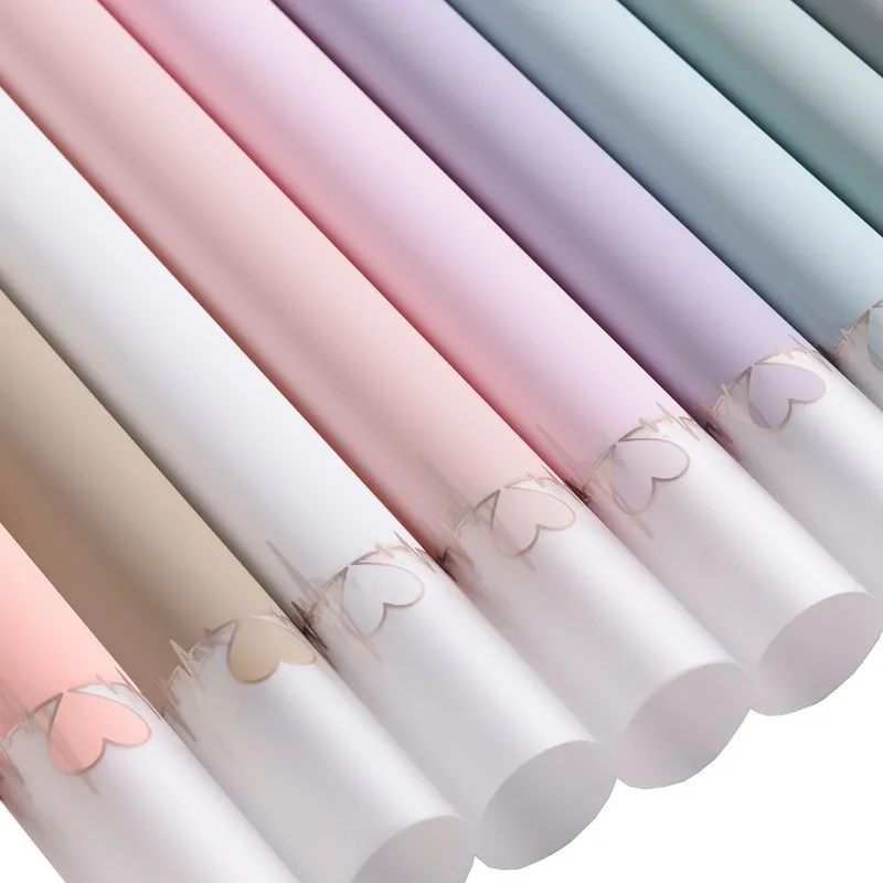 20 шт Цветочный упаковочный материал новый водонепроницаемый heartbeat желе пленка