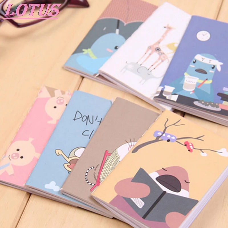 

Retro Notepad Book Korean Lovely Cartoon Image Notebook Vintage For Kids Stationery Kawaii Journal Diary Notebook 1pcs