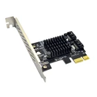 Контроллер QINDIAN для дополнительной карты SATA 3, SATA3 PCI-EPCIE SATA Express SATA картамножительрасширение SATA3.0, 6 ГБ, адаптер с 2 портами