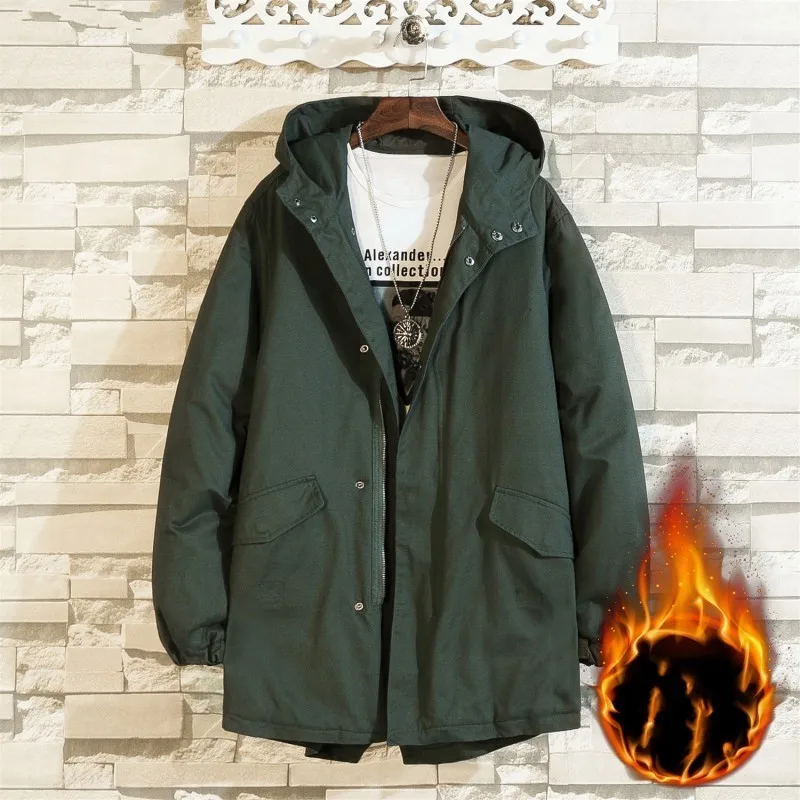 Куртка Мужская Утепленная на молнии хлопковая Повседневная Верхняя одежда