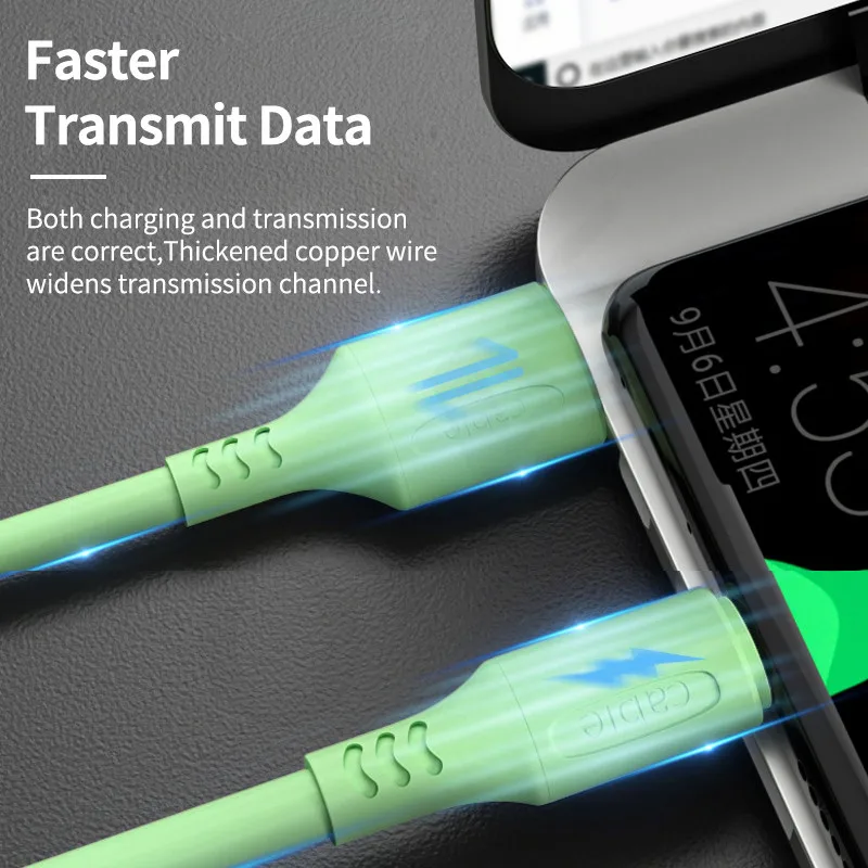 OLAF 3A 2 м Жидкий USB Type C кабель быстрая зарядка мобильный телефон зарядное