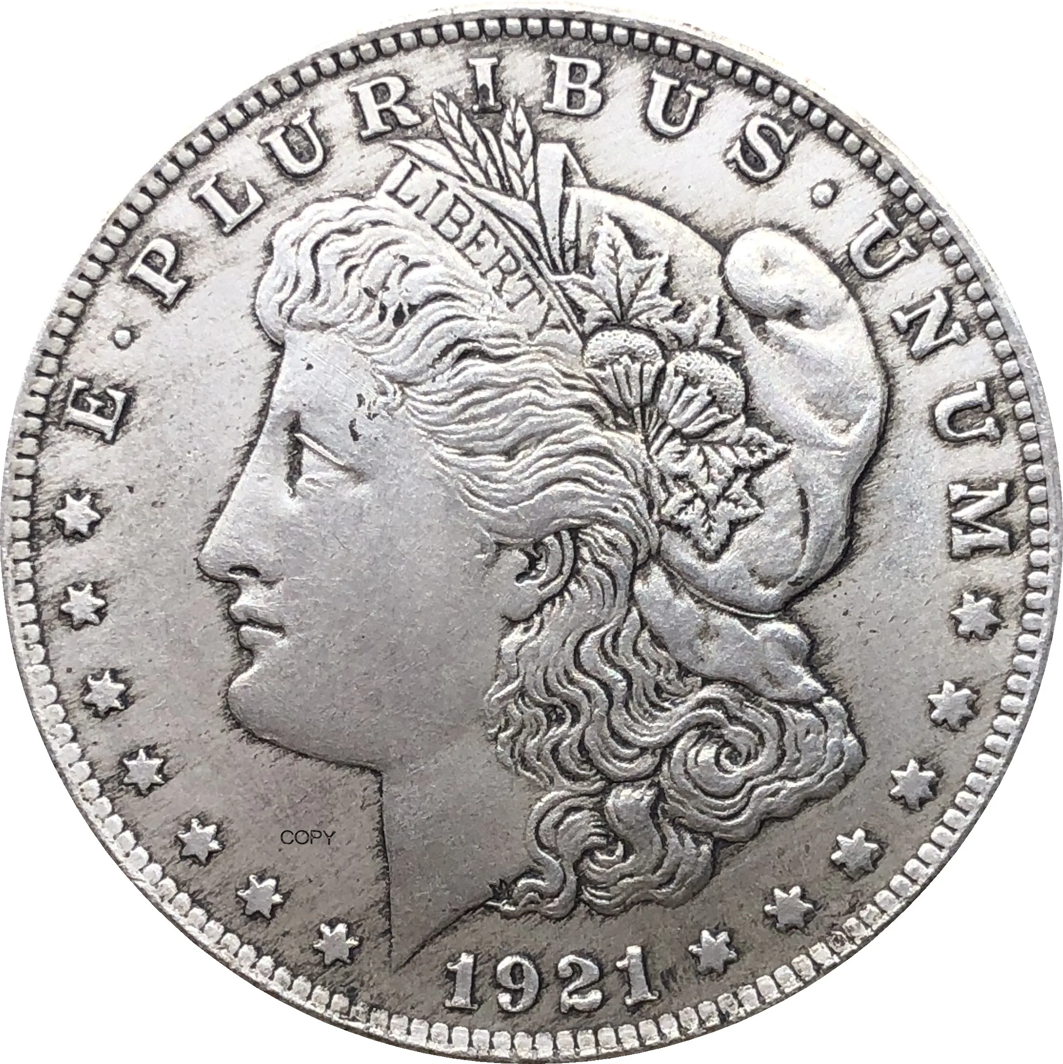 Соединенные Штаты Америки 1921 Морган один доллар Монета США Свобода Мельхиор