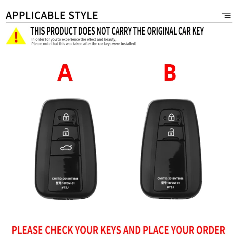 Чехол для автомобильного ключа чехол Toyota CHR Prado Camry Avalon Prius Corolla RAV4 брелок ключей |
