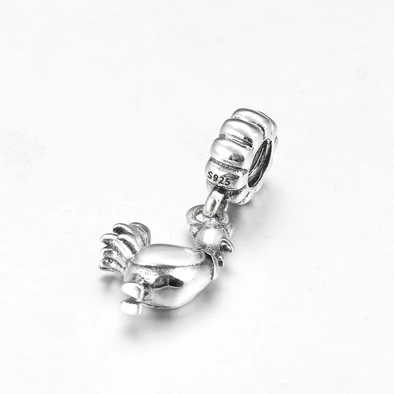 Подвеска из серебра 925 пробы с курицей китайского зодиака | Украшения и