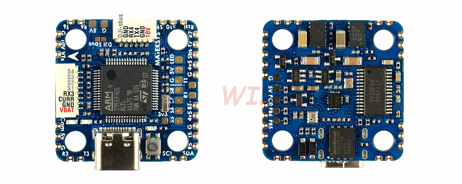 Контроллер полета Matek MATEKSYS Φ TE STM32F405RGT6 Встроенный OSD F405-MINI I2C для FPV гоночного дрона
