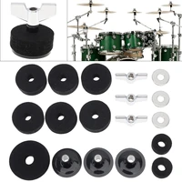 18pcs jazz drum cymbal felt pads parts replacement kits with cymbal sleeves wing nuts washers wool felt pads accessories