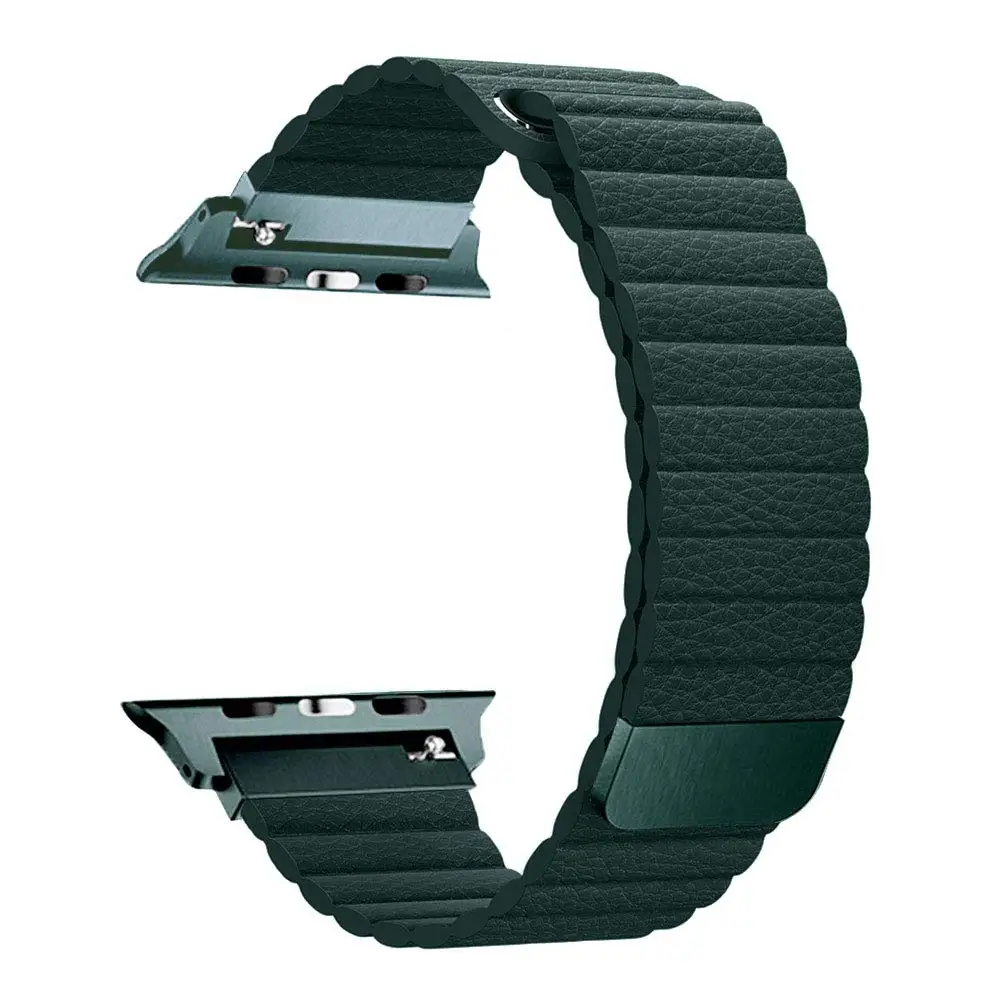 Спортивная петля Tschick для Apple Watch, кожаный ремешок с сильным магнитным замком, сменный ремешок для iWatch серии 4/3/2/1 - Цвет: 11