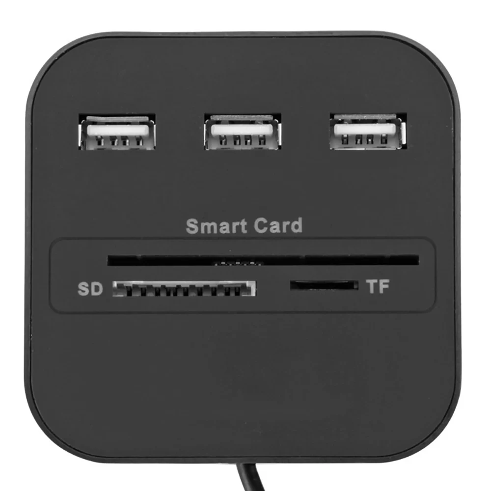 

Usb-хаб зарядная станция для телефона, высокоскоростной концентратор Usb 2,0, 3 порта с кардридером, мини-концентратор USB, комбинированный адапте...