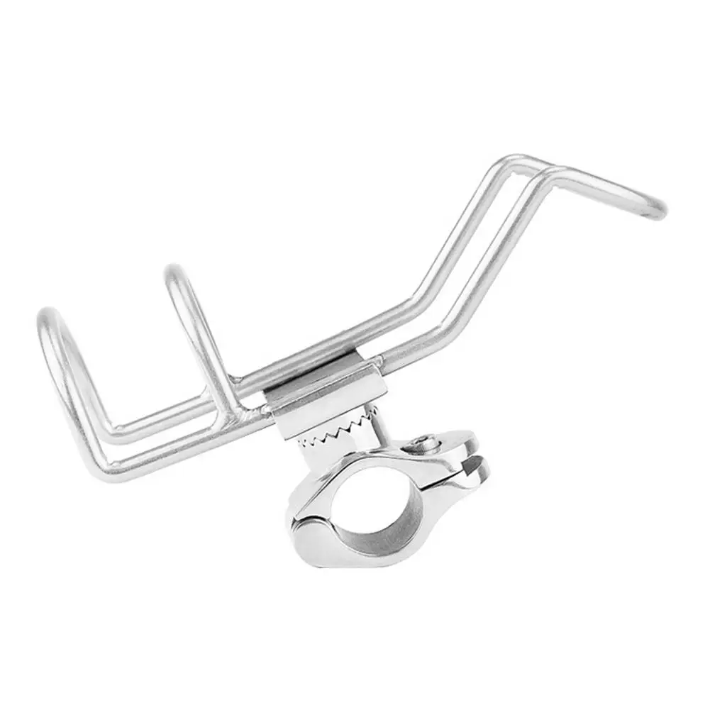 

1pcs Fishing Rod Bracket Stainless Steel Simple To Install Rod Holder 360 Degrees For Outdoor Boat Fishing Durable And Sturdy