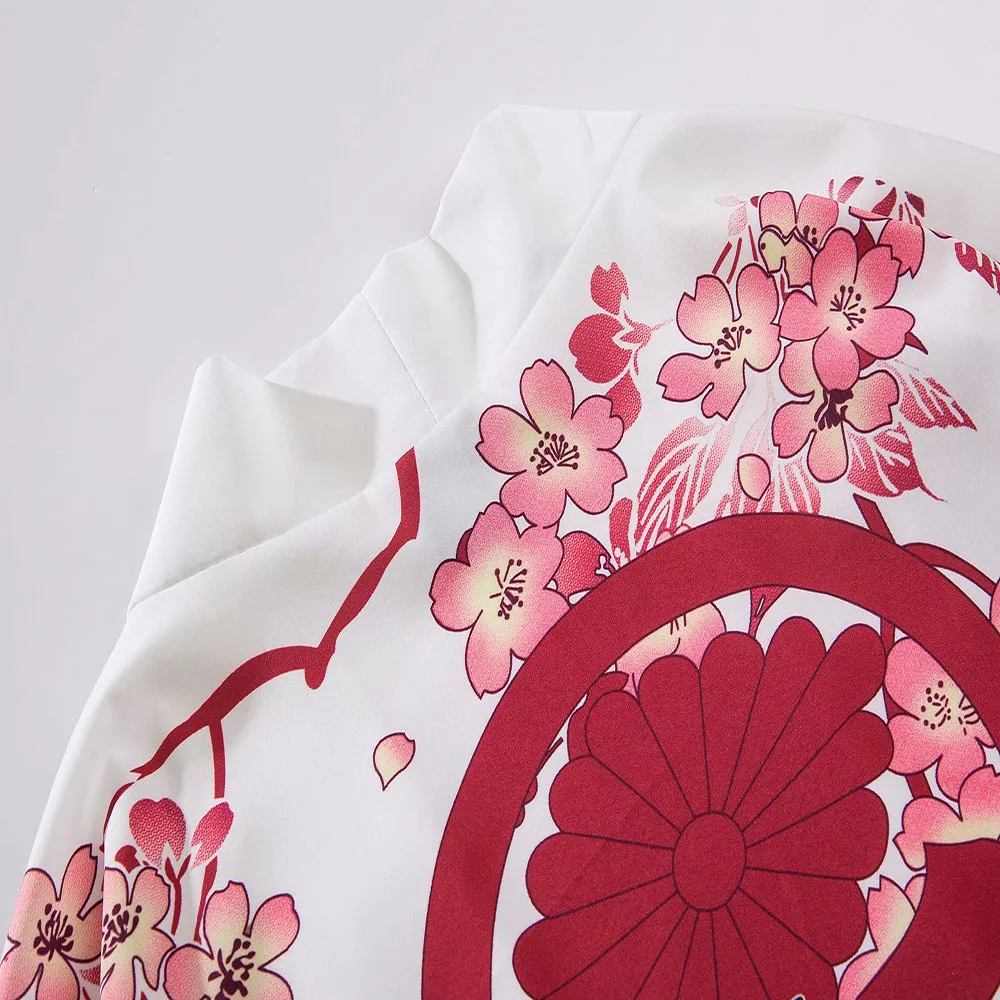 

Kimono Jackets Koi Fish Printed 2020 Men Harajuku Streetwear Casual Thin Clothes Gown Japan Style Loose Size Shirts