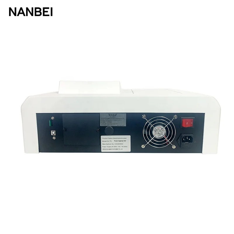 

Стандартный спектрофотометр 320-1100 нм, 2 нм, кварцевый стеклянный спектрофотометр, спектрофотометр для обучения