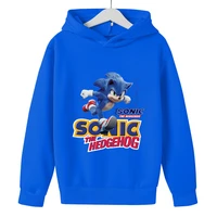 4 5 6 7 8 14y cartoon sonic hoodies kids sweatshirts boys hooded sweater colorful cosplay costume top for toddler girls outfits