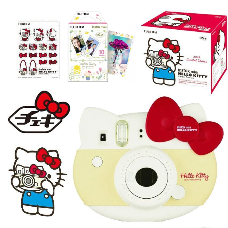 Ограниченная серия Fujifilm Instax Mini Hello Kitty мгновенная камера красный + 10 листов