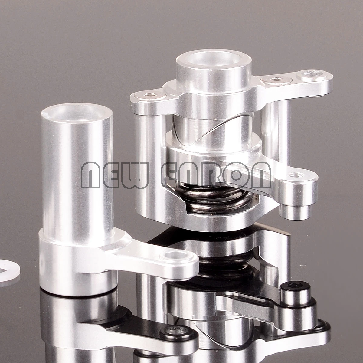 SILVER ENRON 1:8 алюминиевый рулевой механизм AX31122 YTL048 Для осевой 1/8 YETI XL 90026 90024 90015 - Цвет: SILVER