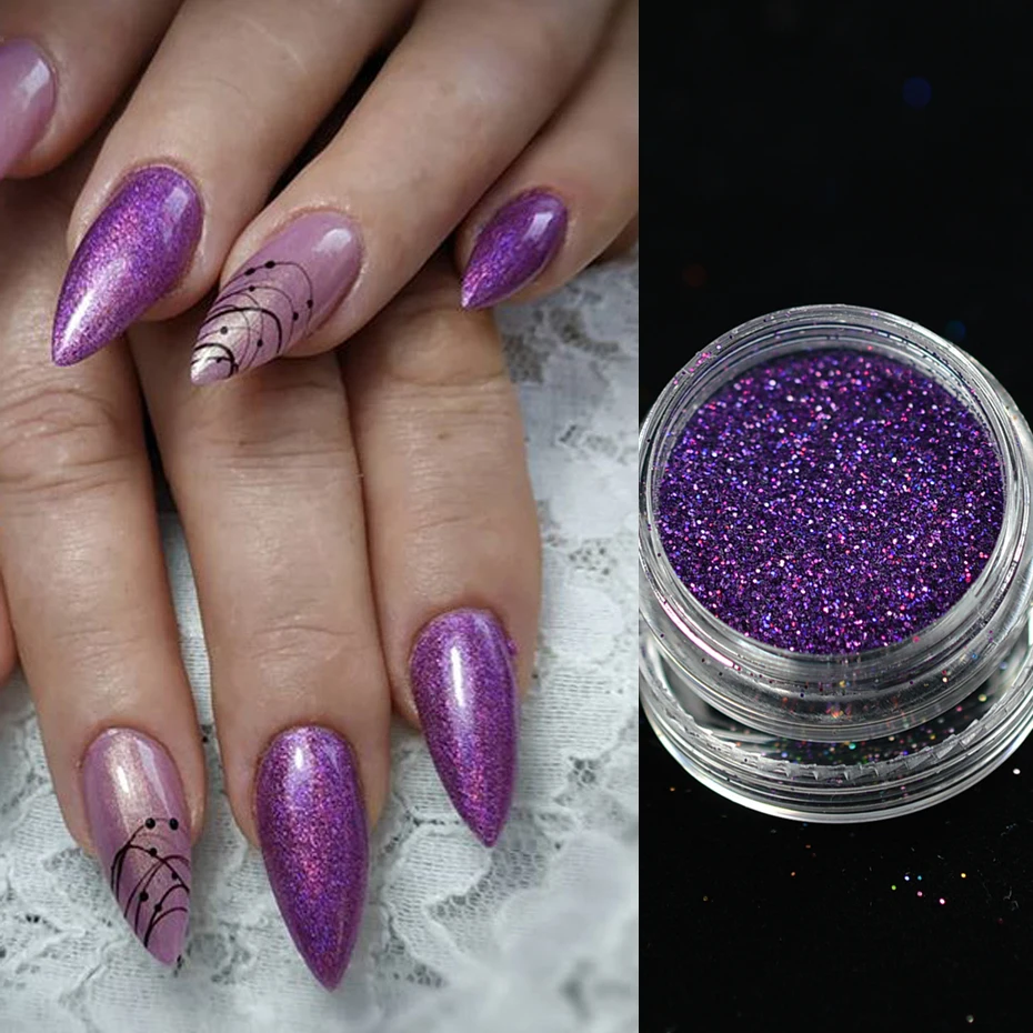 Новое поступление мини-бутылки красивый блестящий порошок для ногтей 3D наклейки