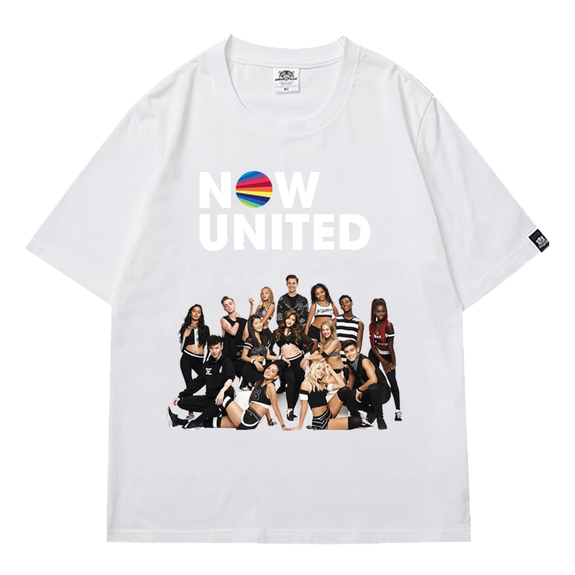 

NOW UNITED Harajuku Streetwear Children Tops Teens Hipster O-neck Oversized T-shirt Cool Short Sleeve Summer Fun Kids T Shirts