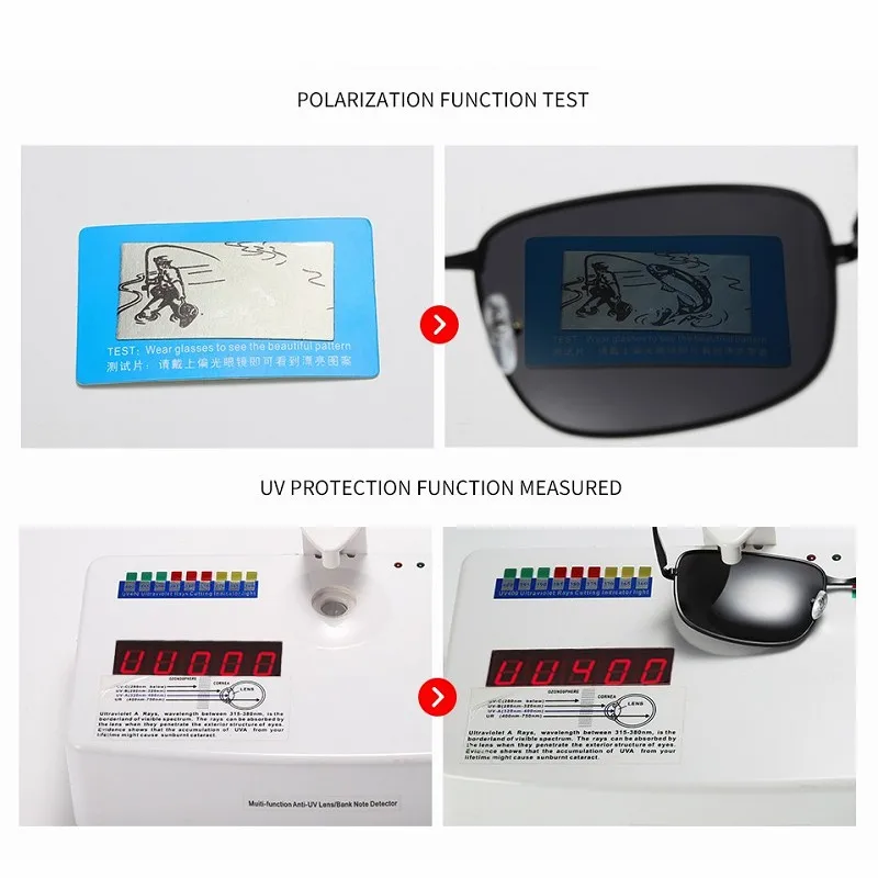 Солнцезащитные очки Мужские в металлической оправе классические