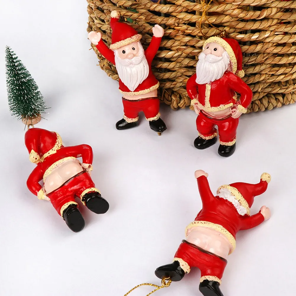 

Christmas Bare Butt Santa Pendant For Xmas Tree Home Party Hanging Ornaments Xmas Gift 2021 New Year Home Christmas Decorations