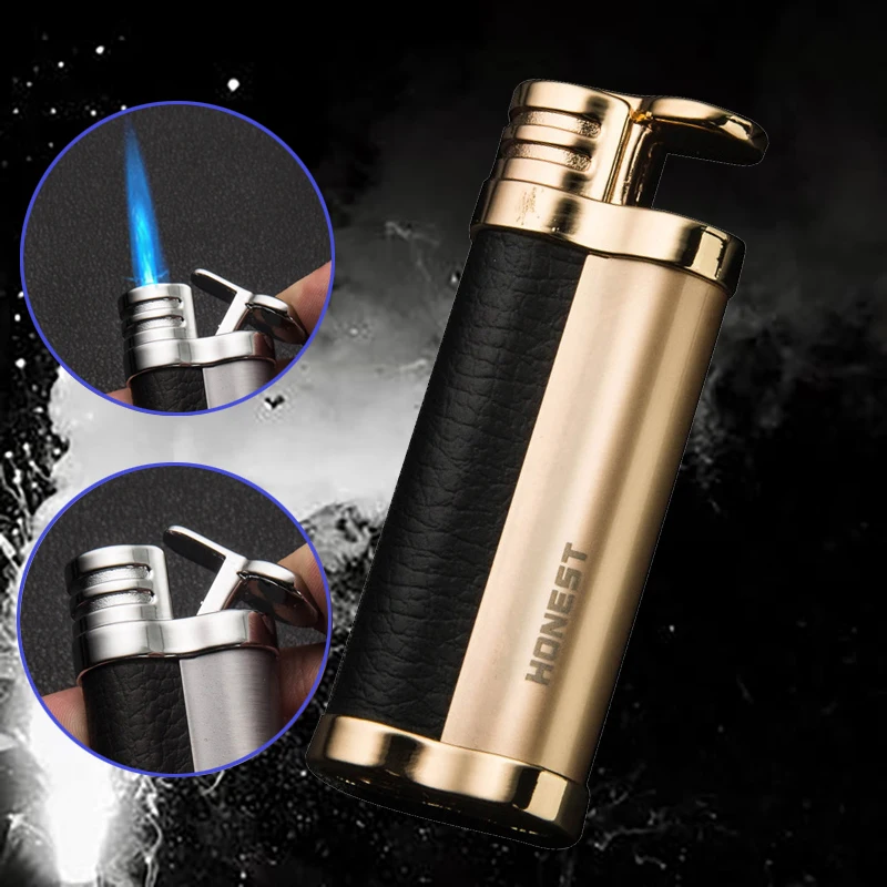Ветрозащитная надувная зажигалка металлический струйный фонарь зажигалки