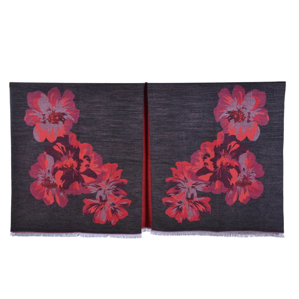 

2020 Women's Double-Sided Tassel Fringe Shawl Fashion Cashmere Feel Jacquard Split Thick Warm Shawl Cape Halloween Cape