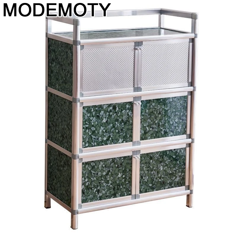 

Para Cajones Capbords Buffet Meuble Side Tables Aluminum Alloy Cupboard Kitchen Furniture Mueble Cocina Cabinet Sideboard