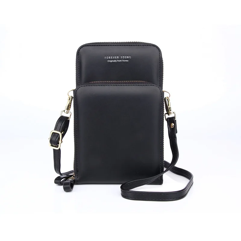 

Fashion Cellphone Bag Crossbody Bags Women Mini PU Leather Shoulder Messenger Bag For Girls Ladies Phone Purse bag Zipper