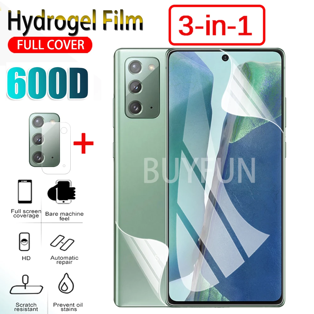 3 в 1 мягкие гидрогель пленка среднего класса против царапин защитная для Samsung Galaxy