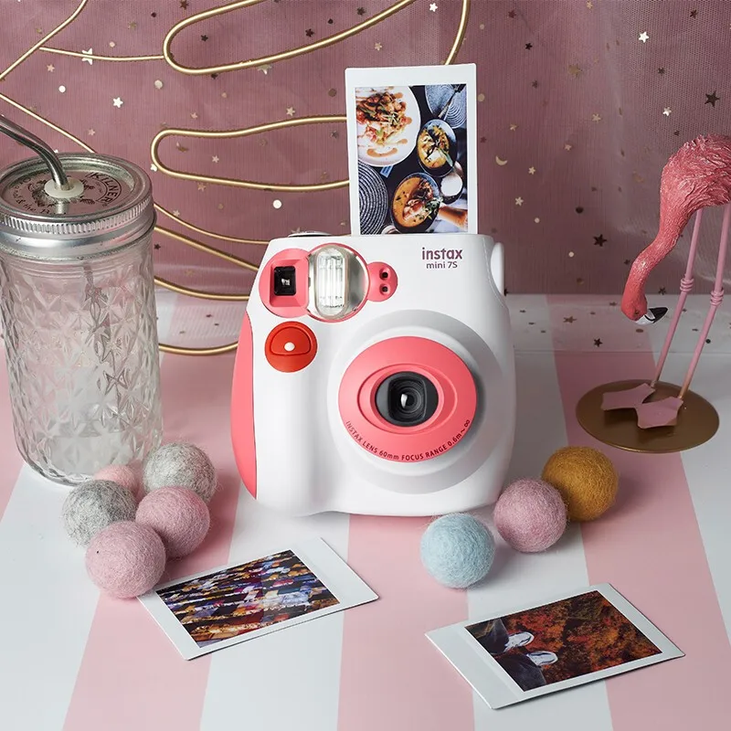 100% оригинальная однократная Мини-Камера Fujifilm/Fuji instax mini 7C/7S Полароид Mini7C подарок