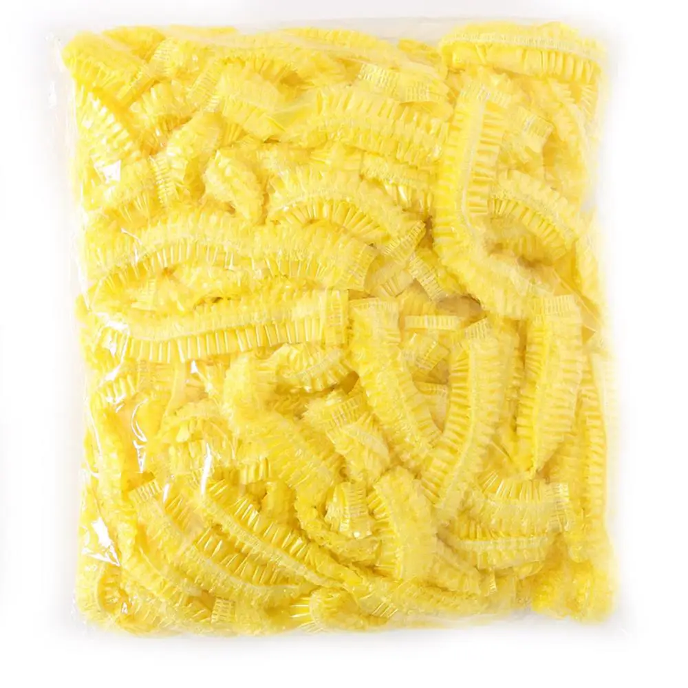 Одноразовая прозрачная шапочка для душа спа салон одноразовая эластичная 200