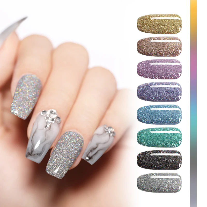 NICOLE DIARY 10 г Блестящий окунающий порошок для Ногтей Сияющий пигмент блестящий