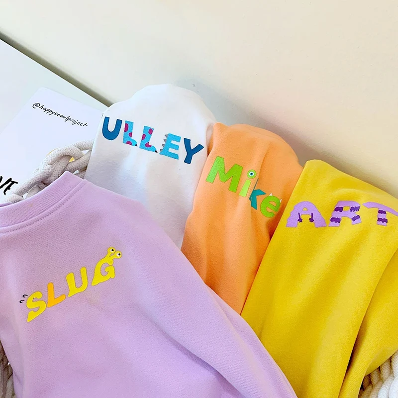 

1-8T Toddler Cool Boy Girl Letter Print T-Shirt Autumn Top Long Sleeve Unisex Fashion Cotton Infant Children Clothing P2 024