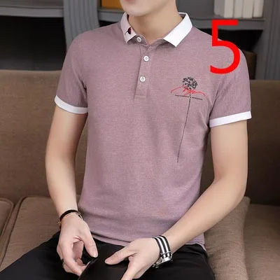 

Summer short-sleeved t-shirt men's slim round neck half-sleeved shirt white T Korean version of the loose bottoming shirt me