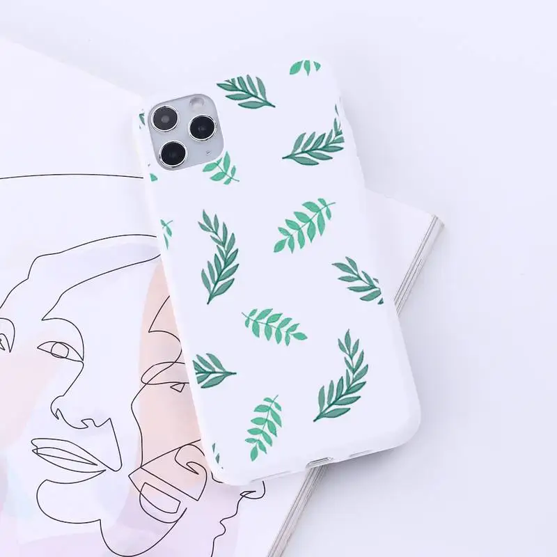 

Watercolor plants with flowers Phone Case Candy Color for iPhone 6 7 8 11 12 s mini pro X XS XR MAX Plus