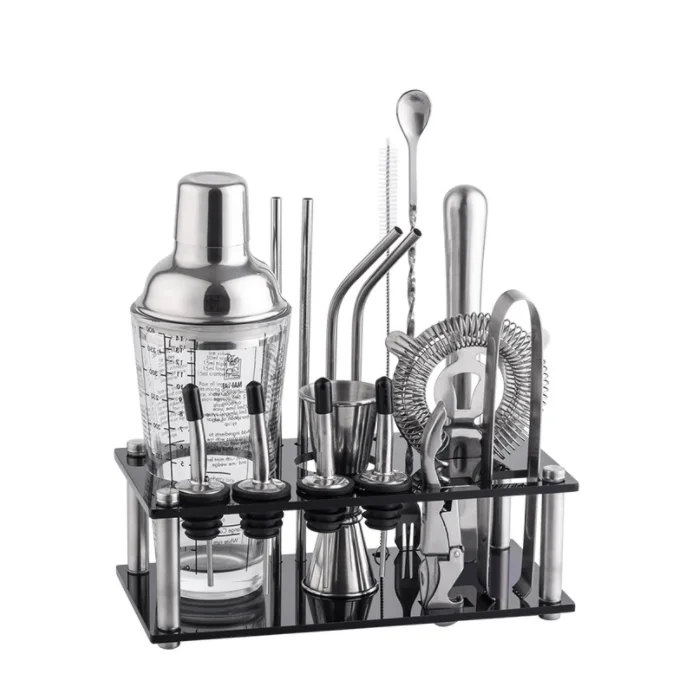 Новый стеклянный шейкер из нержавеющей стали|Наборы для бара| |