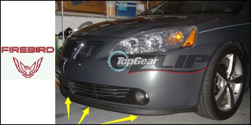 Front Spoiler Skirt with Bumper Lip Deflector Lips for Pontiac Grand Prix - TopGear Friends Car View Tuning Body Kit Strip image 4
